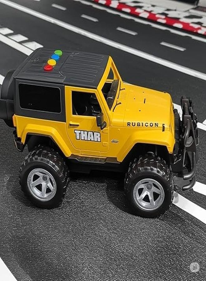 Oupstrive Rubicon Style Off-Road Adventure Jeep Toy - Yellow Edition (Pack of 1) - Image 3